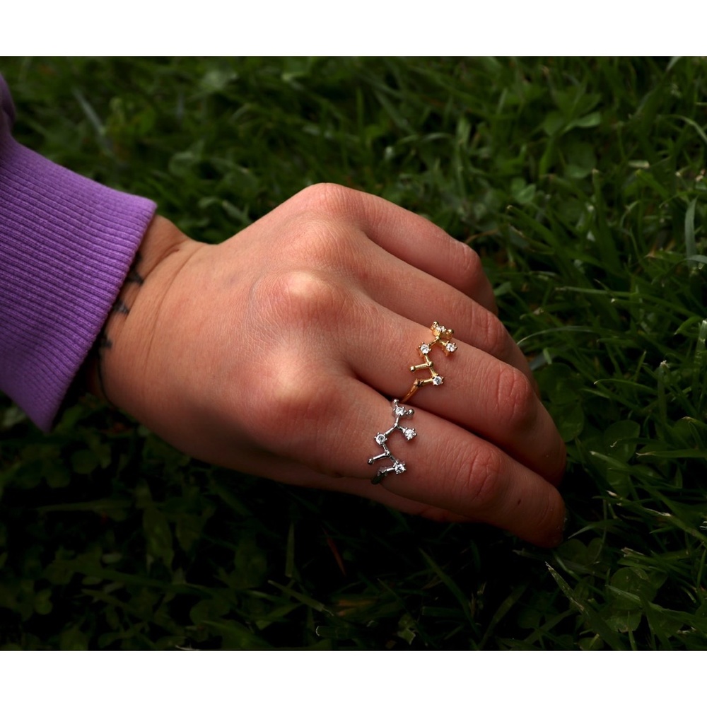 Zodiac Rings,Adjustable Constellations Rings,Star Signs Rings,Astrology Ring - Picture 3 of 10
